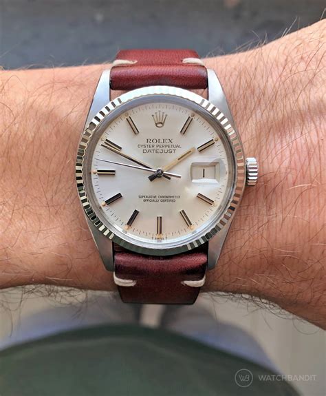 ' rolex datejust leather strap|rolex datejust 36mm leather strap.